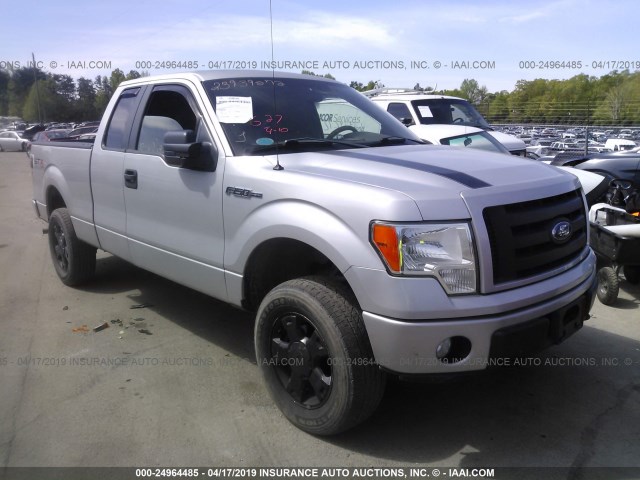 1FTRX14W59FA61961 - 2009 FORD F150 SUPER CAB SILVER photo 1