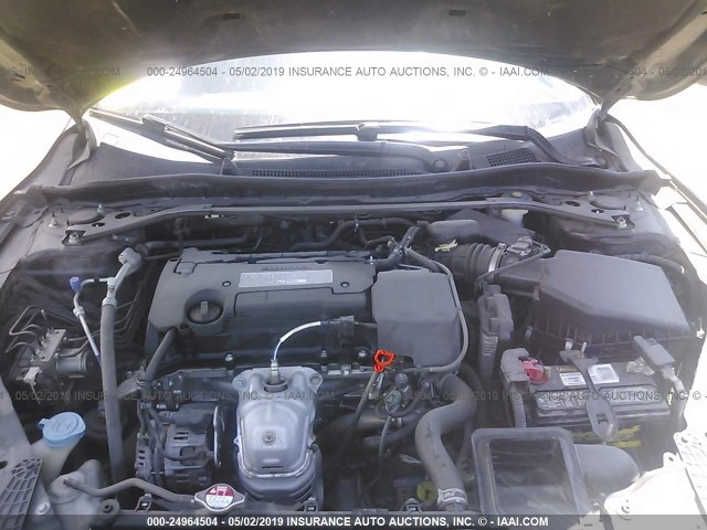 1HGCR2F88EA007339 - 2014 HONDA ACCORD GRAY photo 10