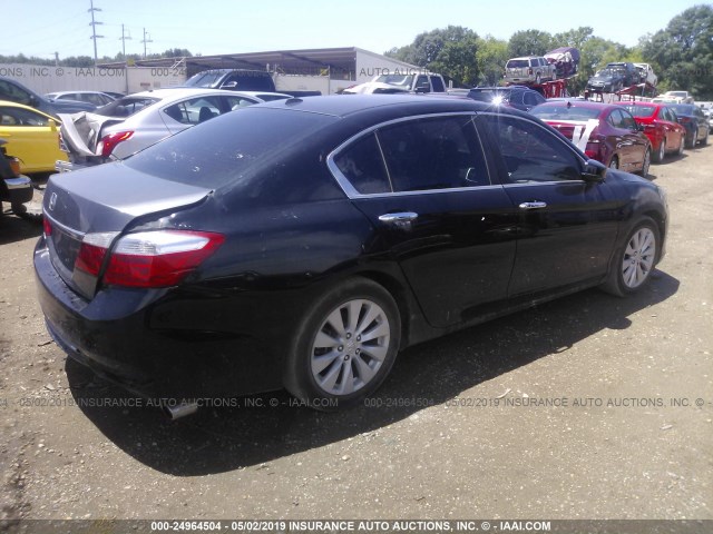 1HGCR2F88EA007339 - 2014 HONDA ACCORD GRAY photo 4