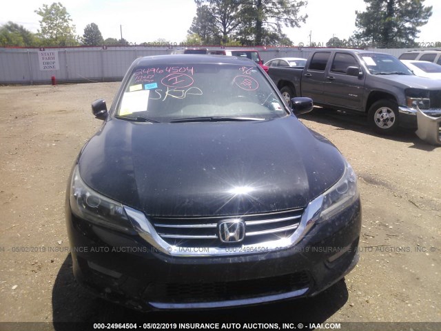 1HGCR2F88EA007339 - 2014 HONDA ACCORD GRAY photo 6