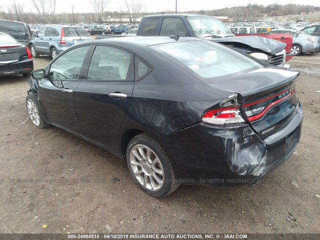 1C3CDFCH4DD157104 - 2013 DODGE DART LIMITED/R/T GRAY photo 3