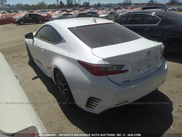 JTHHA5BC4G5001121 - 2016 LEXUS RC 200T WHITE photo 3