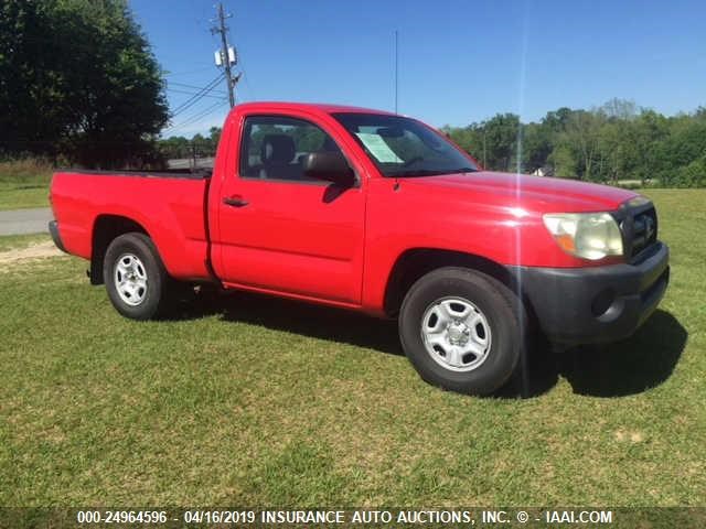 5TENX22N57Z411300 - 2007 TOYOTA TACOMA RED photo 1