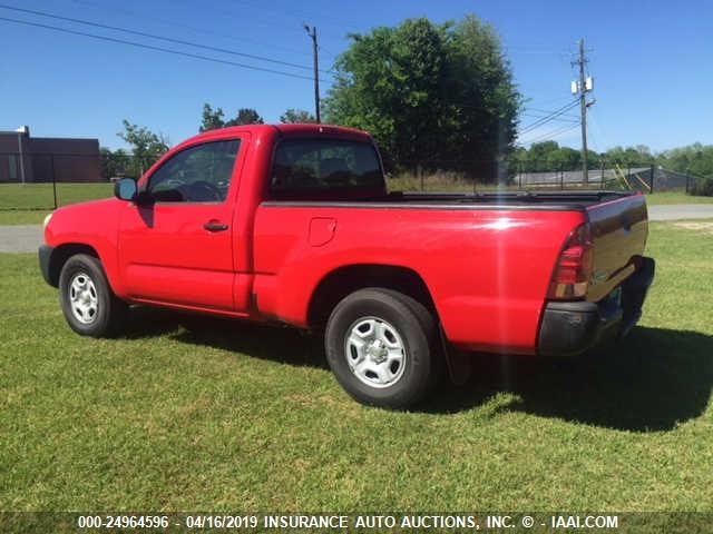 5TENX22N57Z411300 - 2007 TOYOTA TACOMA RED photo 3