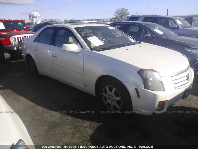 1G6DP577670163973 - 2007 CADILLAC CTS HI FEATURE V6 WHITE photo 1