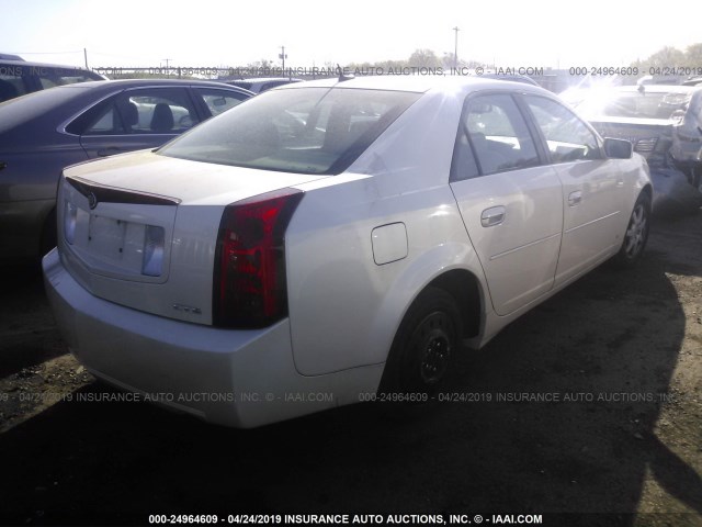 1G6DP577670163973 - 2007 CADILLAC CTS HI FEATURE V6 WHITE photo 4