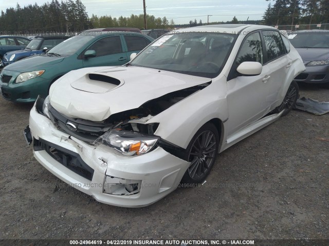 JF1GR7E66EG219575 - 2014 SUBARU IMPREZA WRX WHITE photo 2