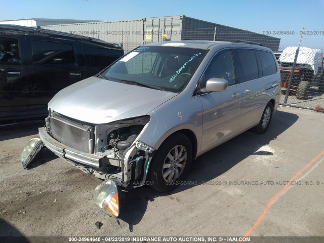 5FNRL38618B402681 - 2008 HONDA ODYSSEY EXL SILVER photo 2