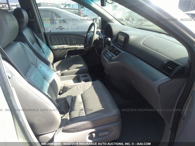 5FNRL38618B402681 - 2008 HONDA ODYSSEY EXL SILVER photo 5