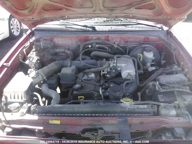 5TENL42N74Z420096 - 2004 TOYOTA TACOMA RED photo 10