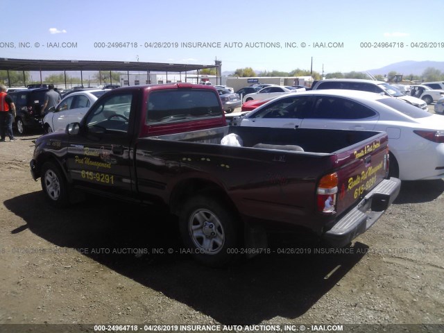 5TENL42N74Z420096 - 2004 TOYOTA TACOMA RED photo 3