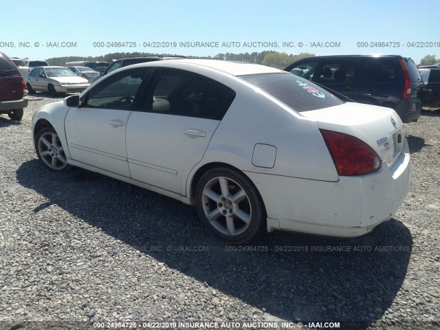 1N4BA41E85C817509 - 2005 NISSAN MAXIMA SE/SL WHITE photo 3