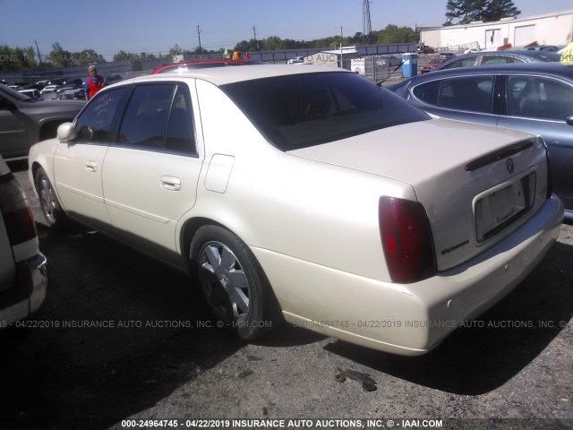 1G6KF579X1U163163 - 2001 CADILLAC DEVILLE DTS CREAM photo 3