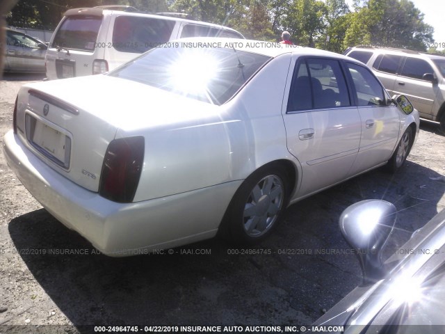 1G6KF579X1U163163 - 2001 CADILLAC DEVILLE DTS CREAM photo 4