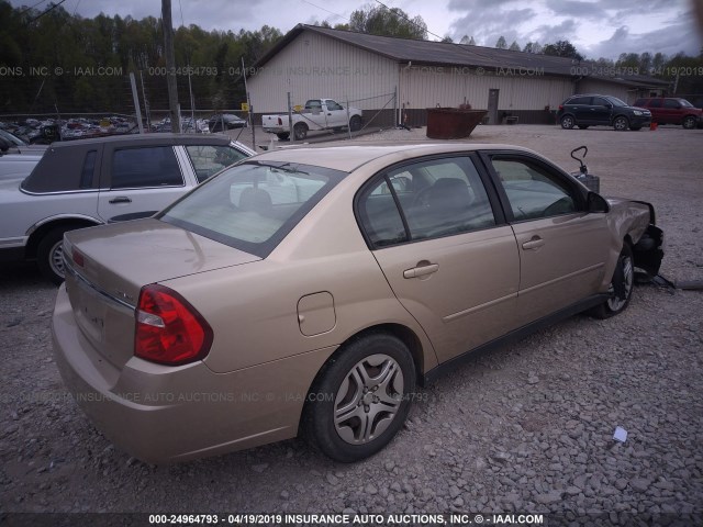 1G1ZS51896F283712 - 2006 CHEVROLET MALIBU LS GOLD photo 4