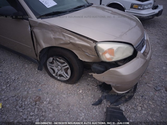 1G1ZS51896F283712 - 2006 CHEVROLET MALIBU LS GOLD photo 6