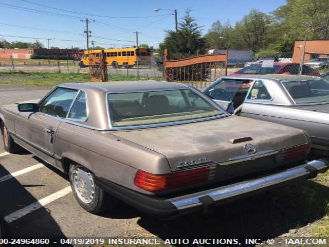 WDBBA48D6KA098810 - 1989 MERCEDES-BENZ 560 SL TAN photo 3