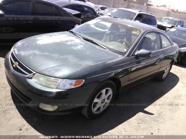 2T1CF22P8XC204479 - 1999 TOYOTA CAMRY SOLARA SE/SLE GREEN photo 2