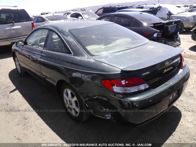 2T1CF22P8XC204479 - 1999 TOYOTA CAMRY SOLARA SE/SLE GREEN photo 3