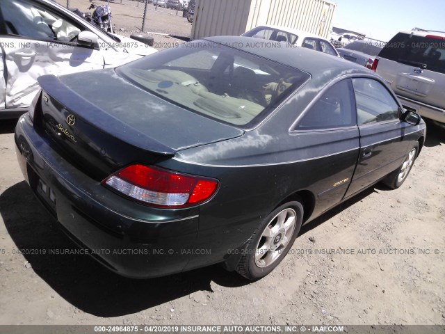 2T1CF22P8XC204479 - 1999 TOYOTA CAMRY SOLARA SE/SLE GREEN photo 4