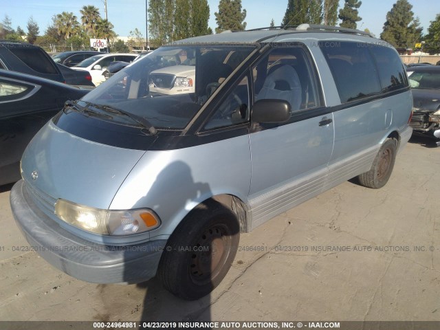 JT3AC12R6P1068731 - 1993 TOYOTA PREVIA LE BLUE photo 2