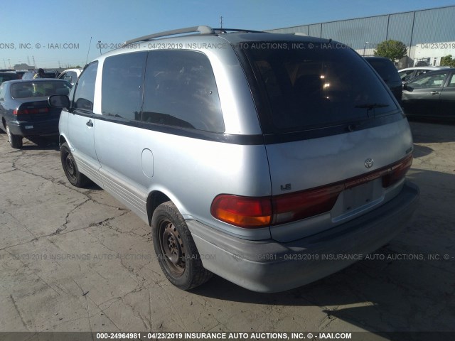 JT3AC12R6P1068731 - 1993 TOYOTA PREVIA LE BLUE photo 3