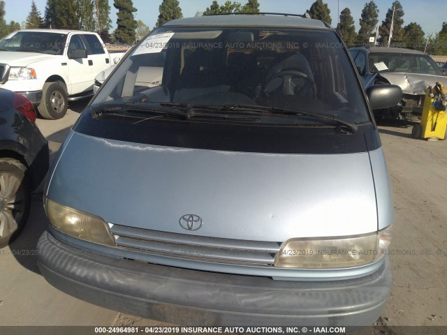 JT3AC12R6P1068731 - 1993 TOYOTA PREVIA LE BLUE photo 6