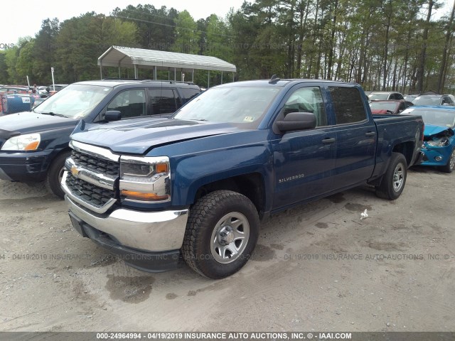 3GCUKNEC6GG380754 - 2016 CHEVROLET SILVERADO K1500/K1500 LS BLUE photo 2