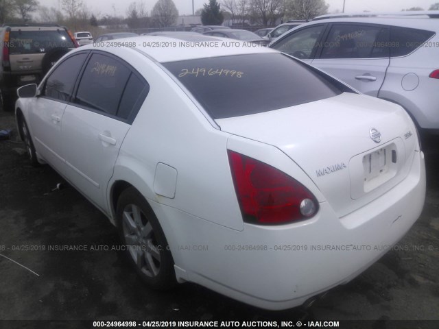 1N4BA41EX4C890203 - 2004 NISSAN MAXIMA SE/SL WHITE photo 3