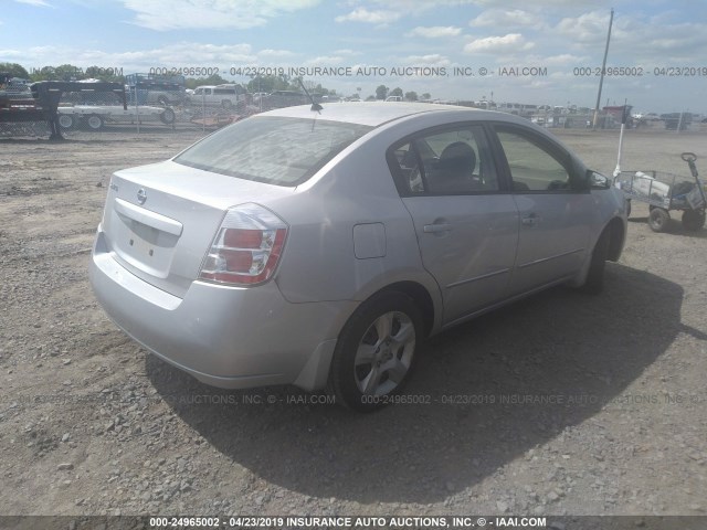 3N1AB61E09L631152 - 2009 NISSAN SENTRA 2.0/2.0S/2.0SL SILVER photo 4