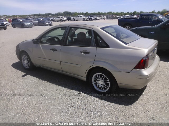 1FAFP34N76W239893 - 2006 FORD FOCUS ZX4 TAN photo 3