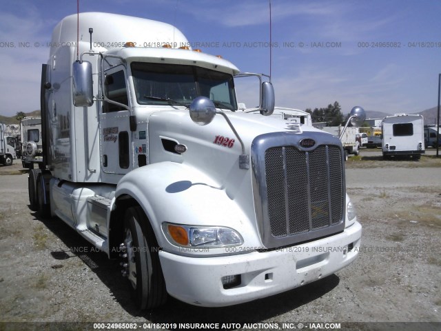 1XPHD49X2BD111254 - 2011 PETERBILT 386 WHITE photo 1