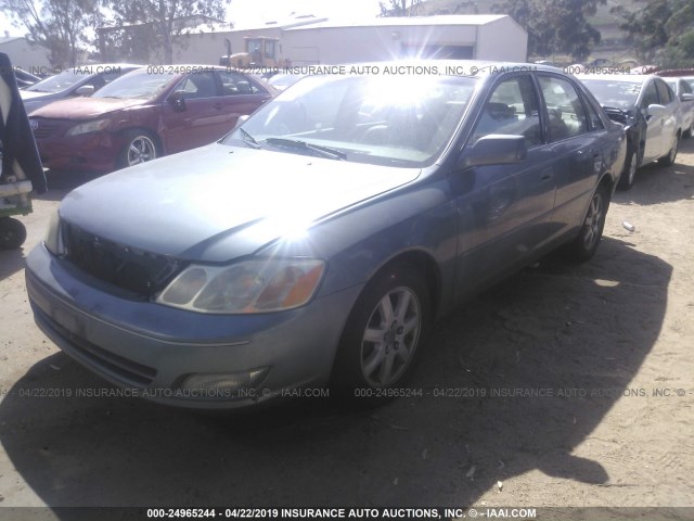 4T1BF28B51U173334 - 2001 TOYOTA AVALON XL/XLS BLUE photo 2