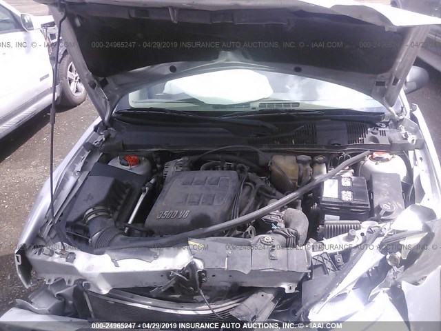 1G1ZT52885F315950 - 2005 CHEVROLET MALIBU LS SILVER photo 10