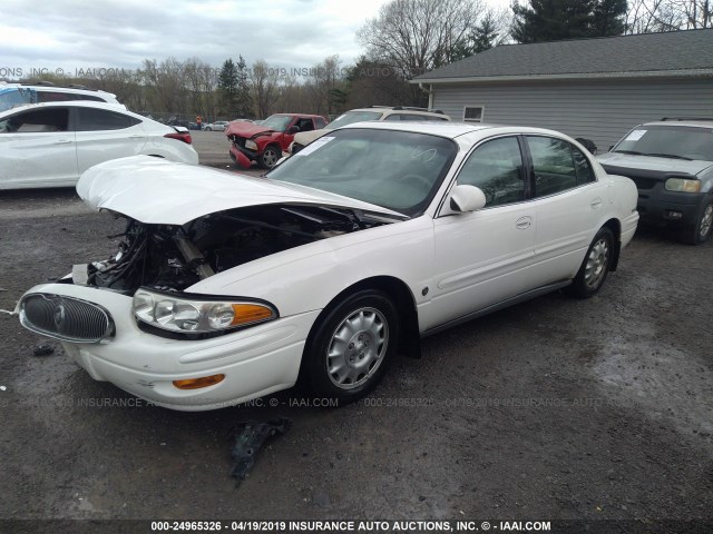 1G4HR54KX1U190705 - 2001 BUICK LESABRE LIMITED WHITE photo 2