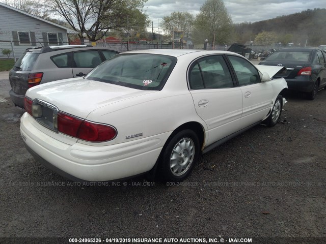 1G4HR54KX1U190705 - 2001 BUICK LESABRE LIMITED WHITE photo 4