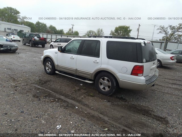 1FMFU18516LA14058 - 2006 FORD EXPEDITION EDDIE BAUER WHITE photo 3