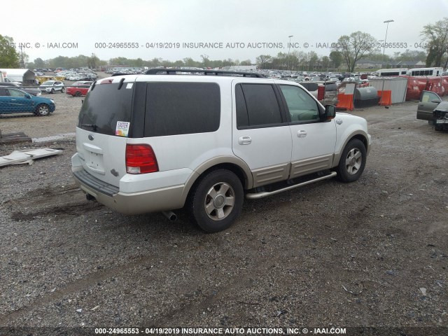 1FMFU18516LA14058 - 2006 FORD EXPEDITION EDDIE BAUER WHITE photo 4