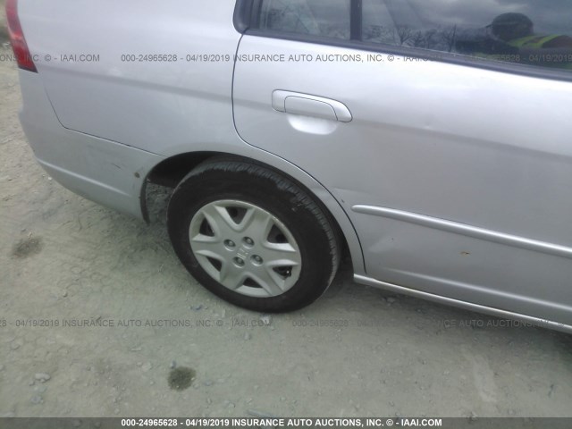 1HGES15583L017921 - 2003 HONDA CIVIC LX SILVER photo 6