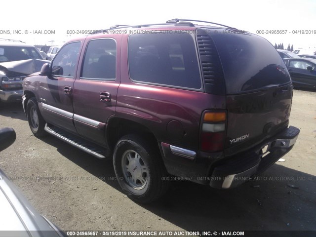 1GKEC13T92R146151 - 2002 GMC YUKON RED photo 3