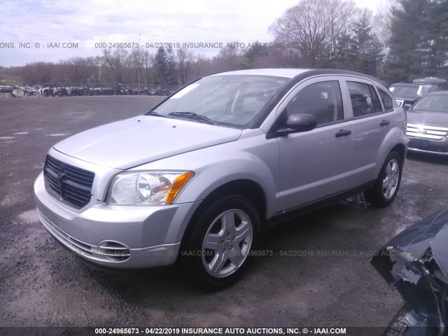 1B3HB48B88D508040 - 2008 DODGE CALIBER SXT SILVER photo 2