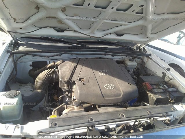 3TMLU4EN4AM045082 - 2010 TOYOTA TACOMA DOUBLE CAB 白色 照片 10