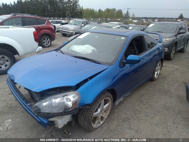 JH4DC53056S016059 - 2006 ACURA RSX TYPE-S BLUE photo 2