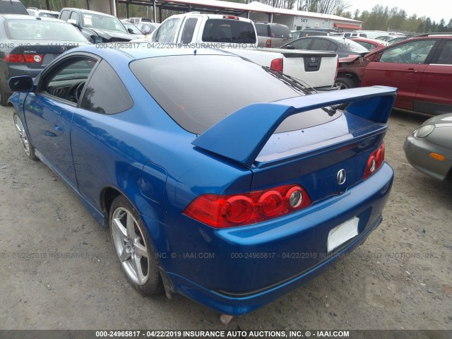 JH4DC53056S016059 - 2006 ACURA RSX TYPE-S BLUE photo 3