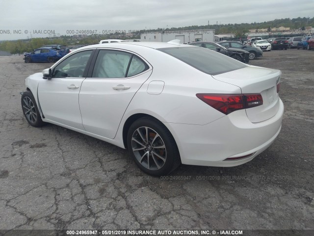 19UUB3F53GA001813 - 2016 ACURA TLX TECH WHITE photo 3