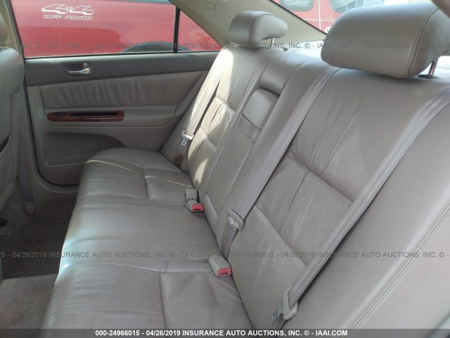 JTDBE30K130159630 - 2003 TOYOTA CAMRY LE/XLE Qızıl foto 8