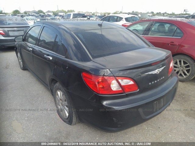 1C3LC46K38N264952 - 2008 CHRYSLER SEBRING LX BLACK photo 3