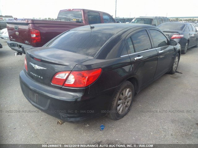 1C3LC46K38N264952 - 2008 CHRYSLER SEBRING LX BLACK photo 4