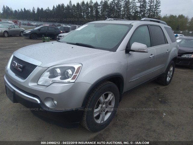 1GKER33797J104582 - 2007 GMC ACADIA SLT-2 SILVER photo 2