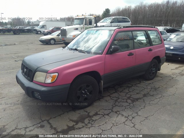 JF1SF63542G755377 - 2002 SUBARU FORESTER L PINK photo 2